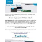 Crucial 16GB DDR4-3200 UDIMM Desktop Memory, PC4-25600, 3200 MHz, CL22, Unbuffered Non-ECC, 288-Pin, 1.2V | CB16GU3200 OneCart