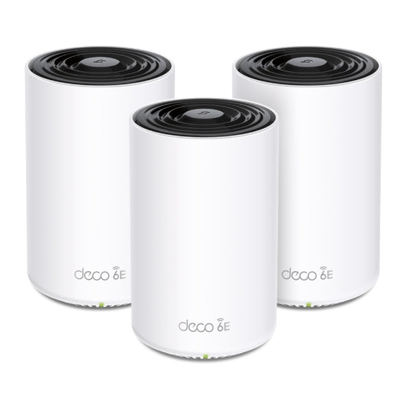 TP-Link Deco AXE5400 Tri-Band WiFi 6E Mesh System (Deco XE75 Pro), 2.5G WAN/LAN Port, AI-Driven Mesh, Covers Up to 7200 Sq.Ft, New 6GHz Band, 3-Pack OneCart