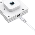 TP-Link EAP650-Wall AX3000 WiFi 6 Access Point – Gigabit Wall-Mount, Dual-Band 2.4GHz &amp; 5GHz, MU-MIMO, OFDMA, Seamless Roaming, PoE+, EasyMesh, White | EAP650-Wall