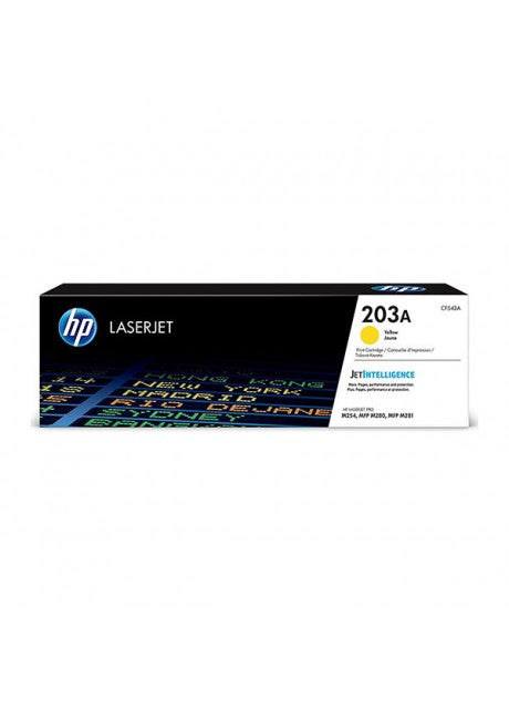 HP 203A Yellow Original LJ Toner Cartridge, CF542A OneCart