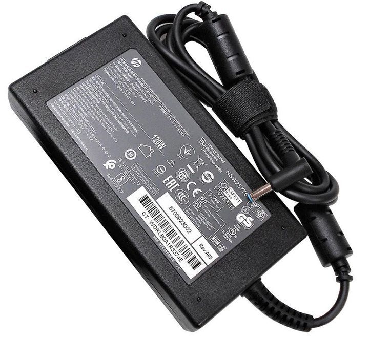 Original HP 120W 19.5V 6.15A Output AC Adapter, Input 100-240V 1.5A, 50-60Hz, Laptop Charger | A065R01DL JS Bazar