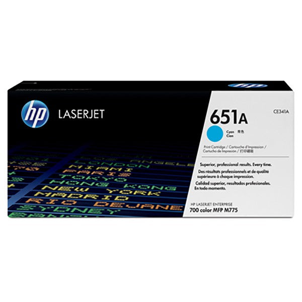 HP 651A (CE341A) Original Laserjet Toner Cartridge - Cyan OneCart