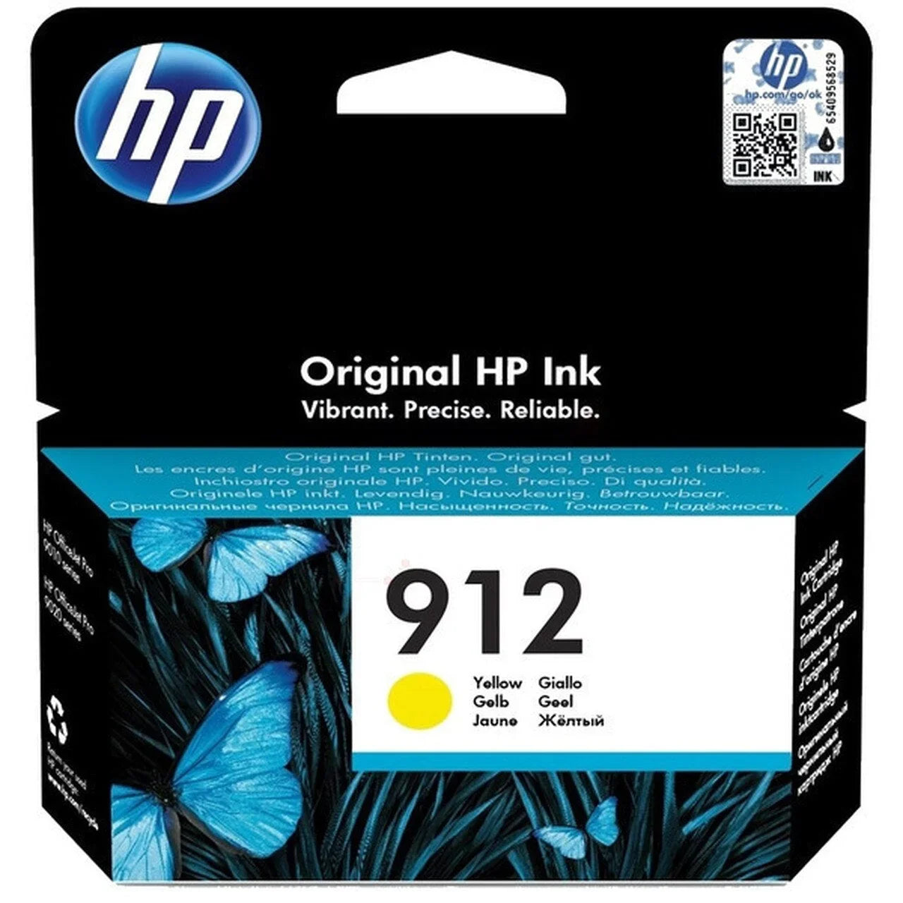 HP 912 Ink Cartridges for HP OfficeJet Pro 8022 8012 8017 printers Yellow OneCart