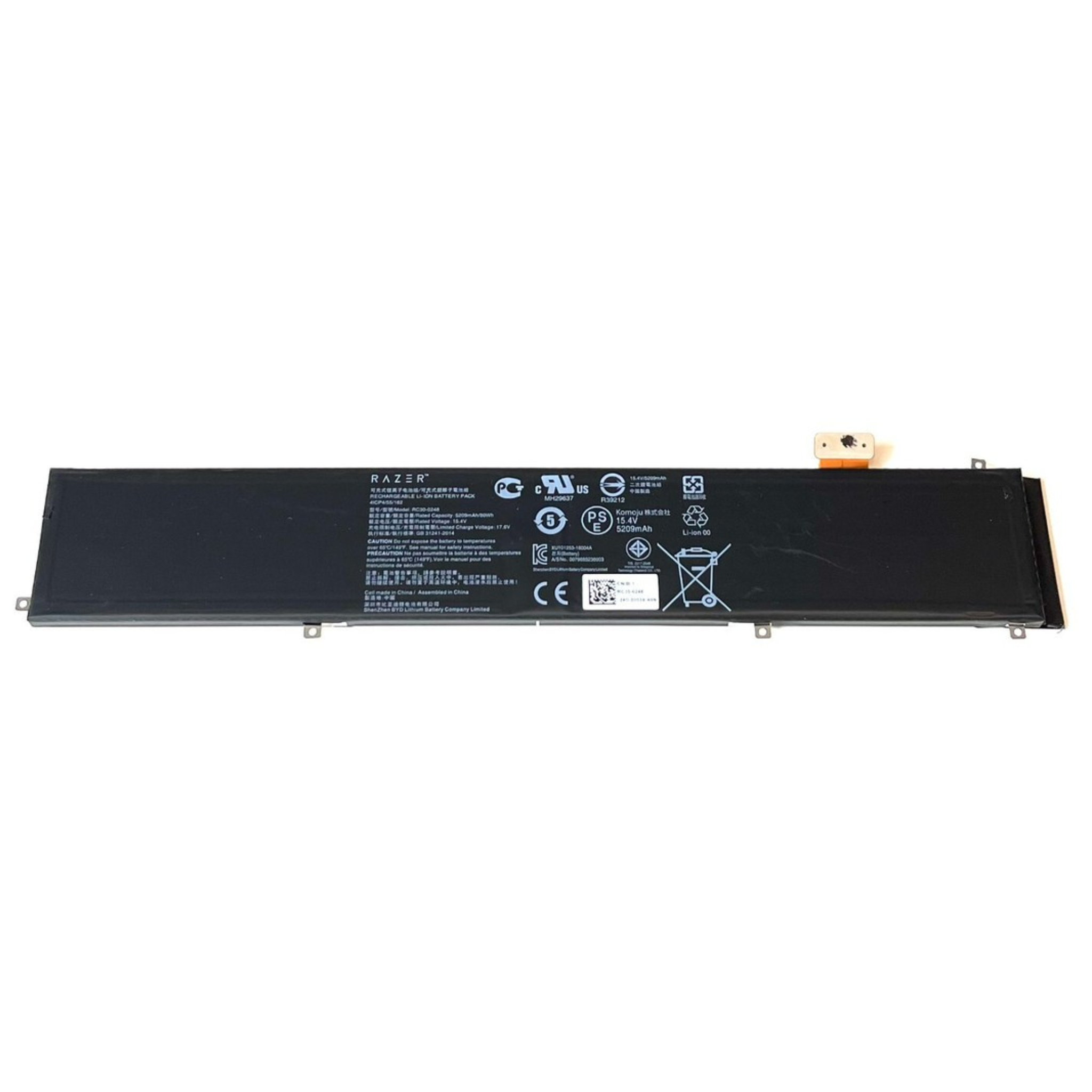 Genuine RC30-0248 Laptop Battery for Razer Blade 15 Advanced 2018 – Compatible with RZ09-02385, RZ09-02386, RZ09-02886, 4ICP4/55/162 OneCart