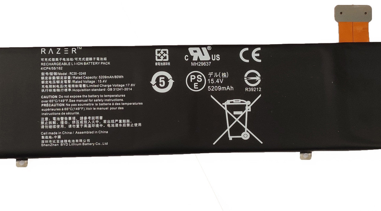 Genuine RC30-0248 Laptop Battery for Razer Blade 15 Advanced 2018 – Compatible with RZ09-02385, RZ09-02386, RZ09-02886, 4ICP4/55/162 OneCart