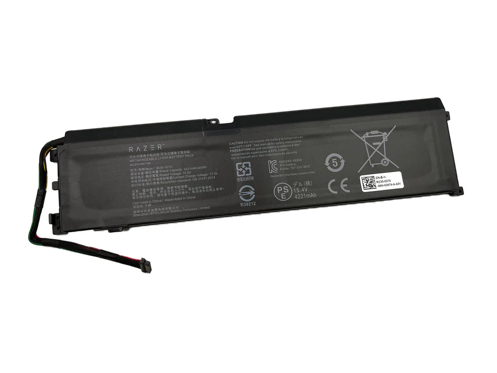 Genuine RC30-0270 Laptop Battery for Razer Blade 15 Base (2018 &amp; 2019 Models) – 15.4V 65Wh, Compatible with RZ09-0270, RZ09-02705E76, RZ09-02705E76-R3U1, RZ09-02705E75-R3U1, RZ09-0300 OneCart