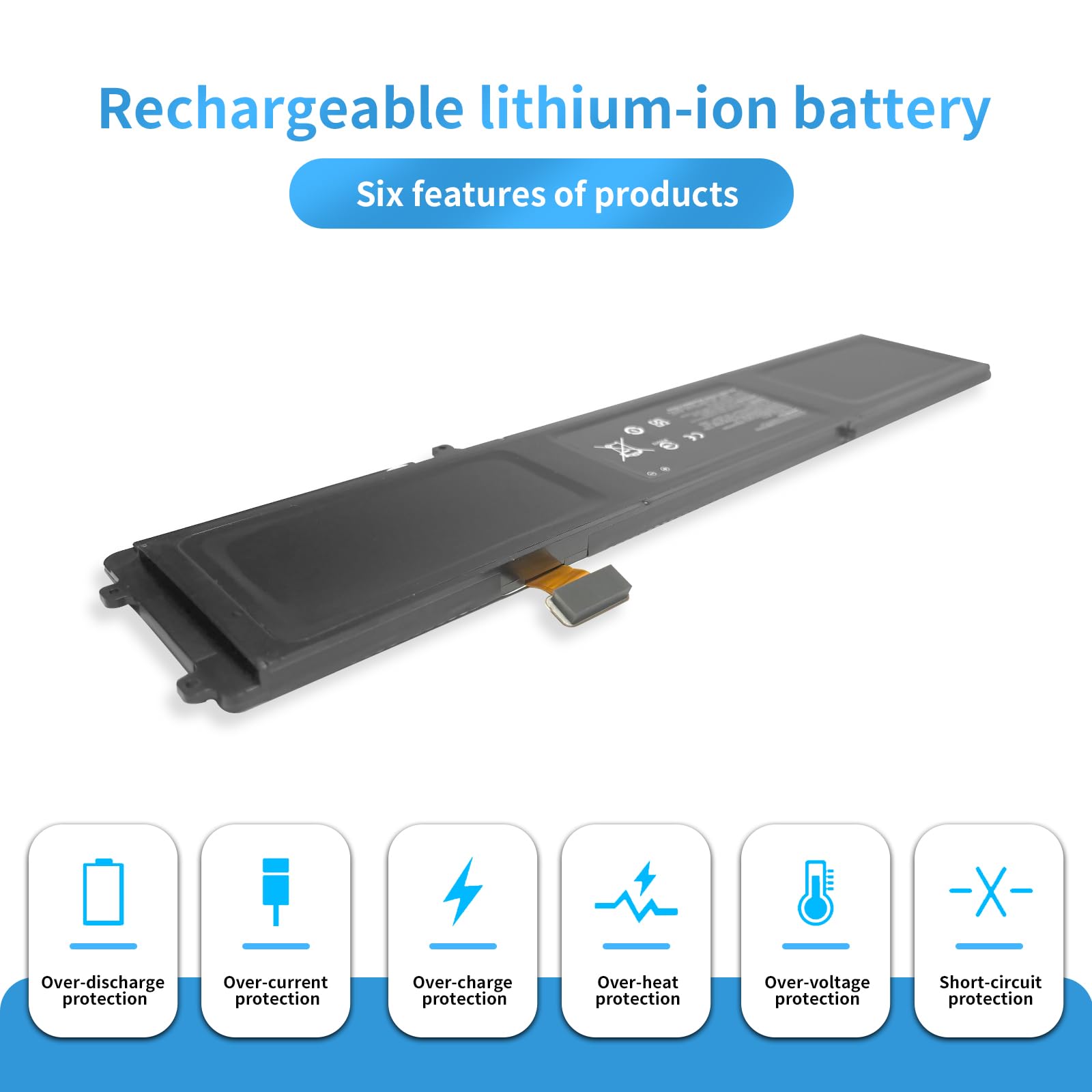 Original Razer Blade BETTY4 Laptop Battery – 11.4V 6160mAh, Genuine Replacement for Razer Blade 2016 V2 Series, 3ICP4/56/102-2 Tablet Battery OneCart
