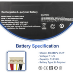 Original Razer Blade BETTY4 Laptop Battery – 11.4V 6160mAh, Genuine Replacement for Razer Blade 2016 V2 Series, 3ICP4/56/102-2 Tablet Battery OneCart