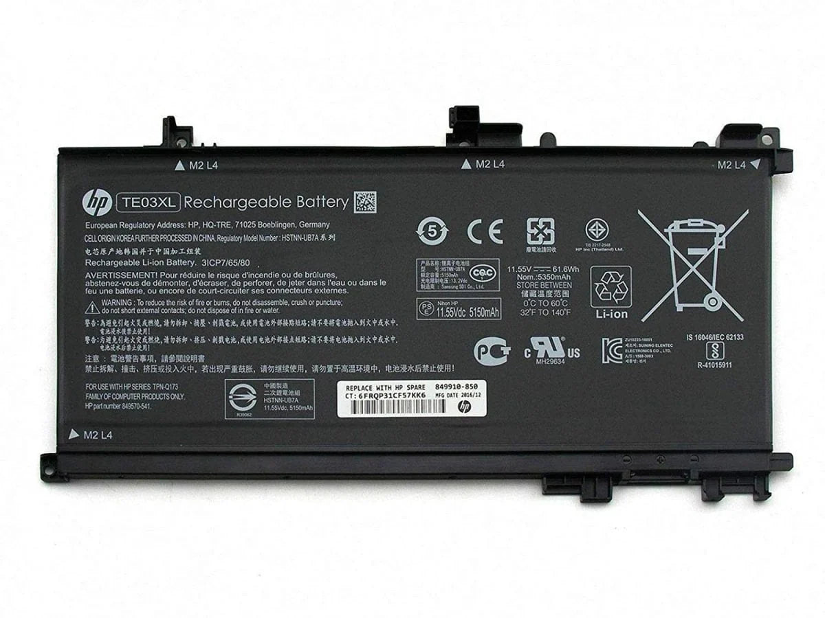 TE03XL Original HP Pavilion 15-BC000, WASD 15-AX033TX, Omen 15-AX000 Series Notebook Laptop battery OneCart