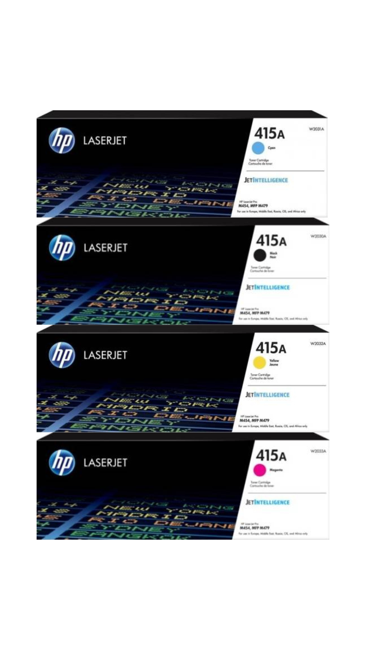 HP 415A Toner Cartridges set for HP Color LaserJet Pro M454 MFP M479 OneCart