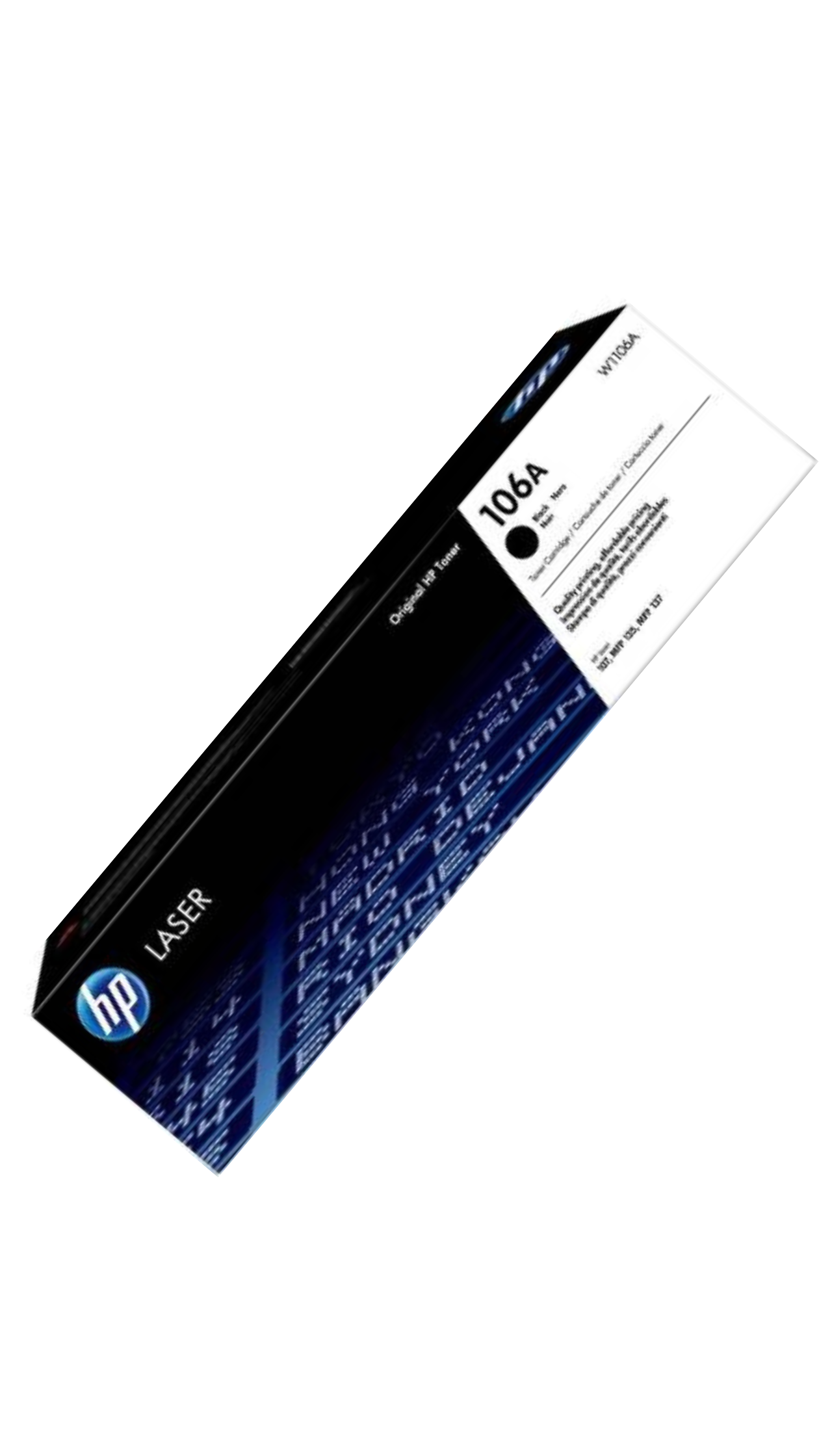 HP 106A Black Laser Toner Cartridge, W1106A OneCart