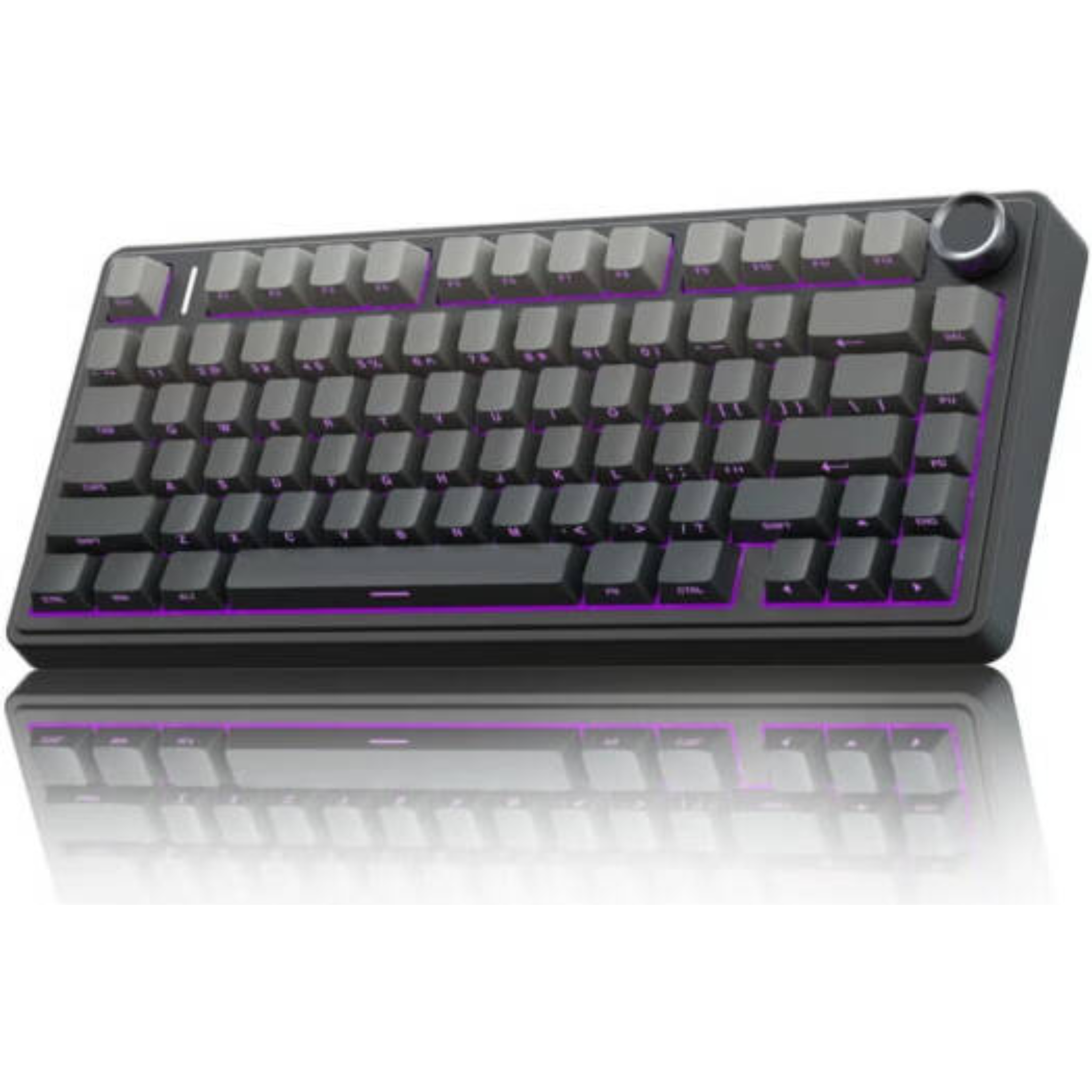 AULA F75 Pro Gasket Wireless 75% Mechanical Keyboard 80 Keys Compact Design, Reaper Linear Switches, Hot Swappable, RGB Backlit, NKRO Anti-Ghosting, 1000Hz Polling Rate, 4000mAh Battery, Triple Mode (Bluetooth, 2.4GHz, USB-C) Black | F75 Pro OneCart