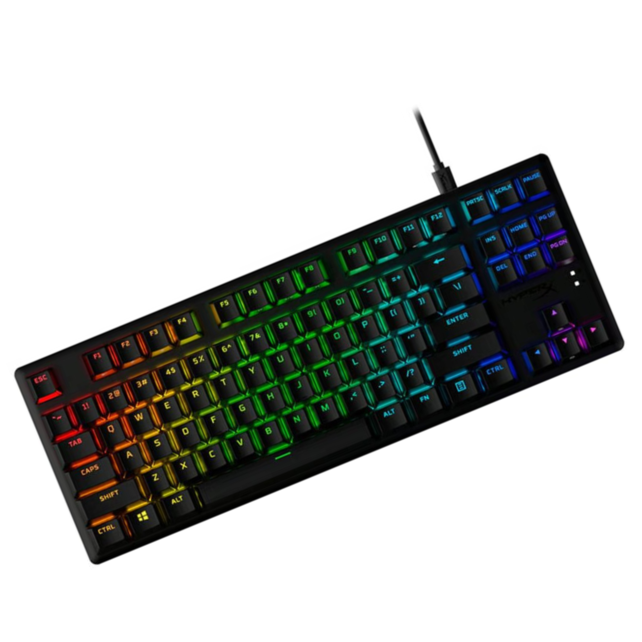 HyperX Alloy Origins Core PBT Mechanical Gaming Keyboard Black | Tenkeyless Compact Design with RGB Backlighting, Durable PBT Keycaps, Mechanical Switches, Anti-Ghosting, Full N-Key Rollover Perfect for PC Gaming OneCart