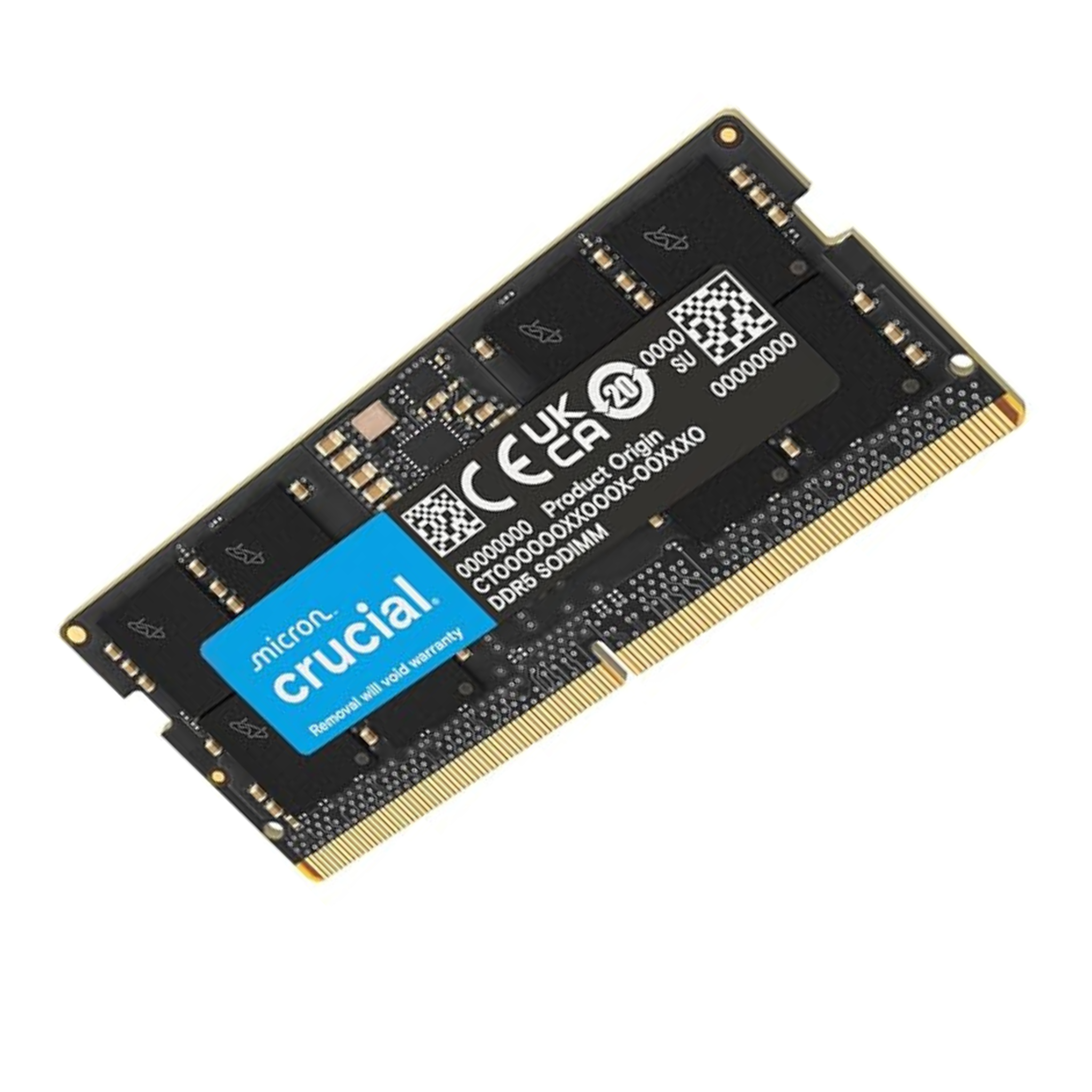 Crucial 32GB DDR5-4800 SODIMM Laptop Memory, CL40 CAS, 40-39-39 Timings, 1.1V, 262-Pin, Unbuffered Non-ECC | CT32G48C40S5 OneCart