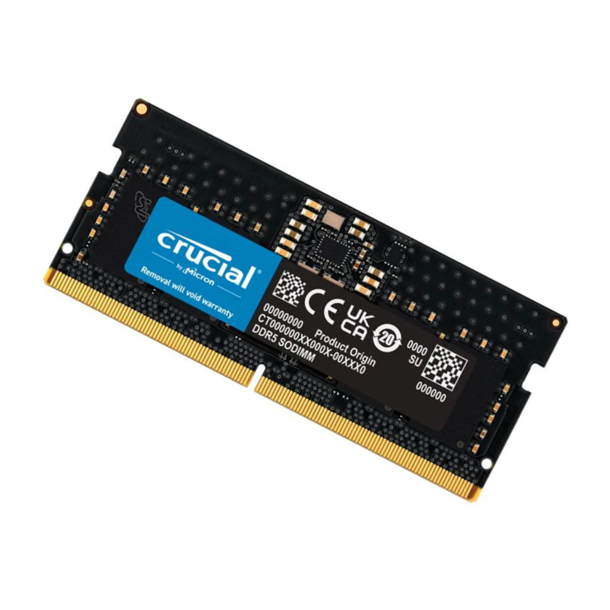 Crucial 32GB DDR5-5600 MHz SODIMM Laptop Memory, CL46, 46-45-45 Timings, 1.1V, Unbuffered, 262 Pin, Black | CT32G56C46S5 OneCart