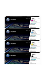 HP 216A Black/Cyan/Magenta/Yellow LaserJet Toner Combo, 4 Pieces OneCart