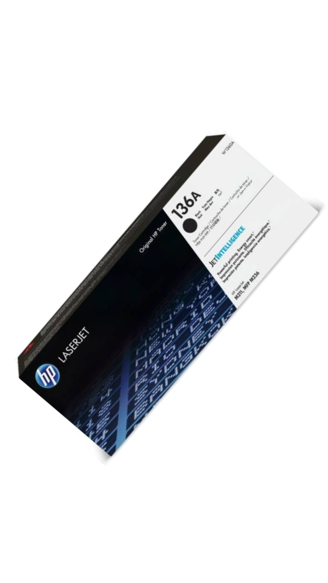 HP 136A Black Original LaserJet Toner Cartridge, W1360A OneCart