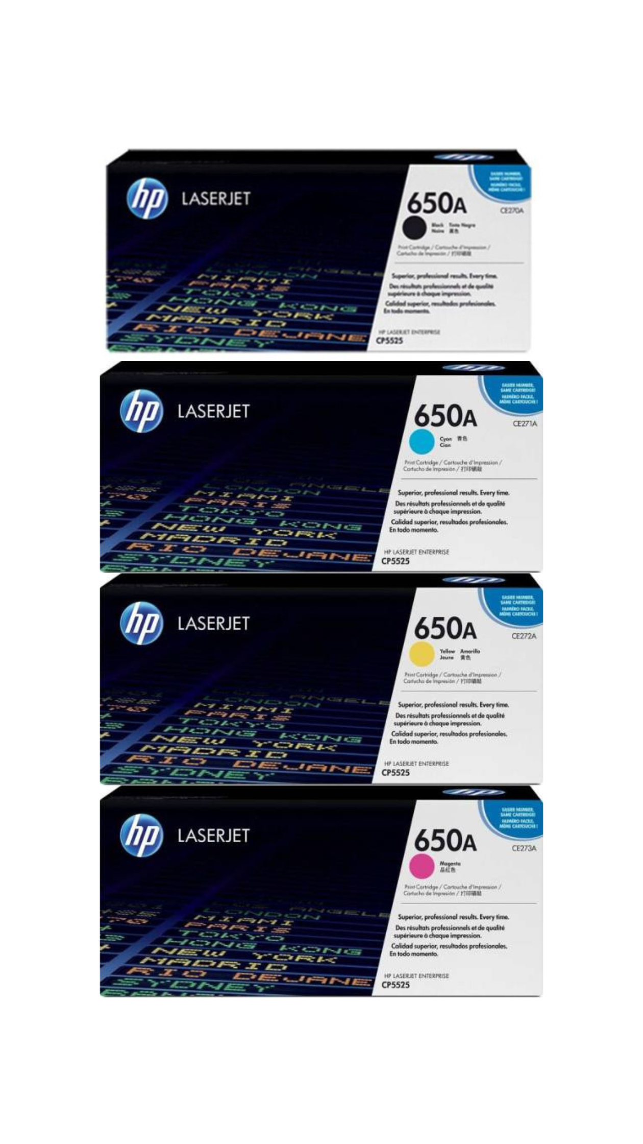 HP Original 650A Color Toner Set OneCart