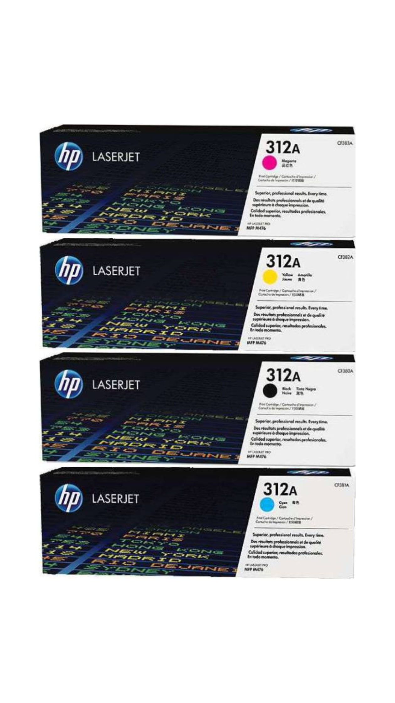 HP 312A 4 Piece Multicolour Original LaserJet Toner Cartridge OneCart