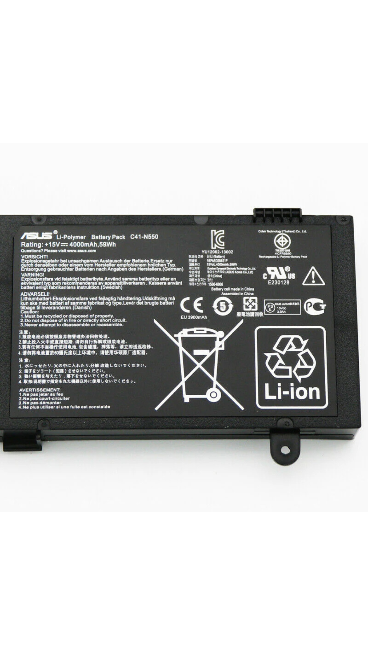Genuine Asus C41-N550 Laptop Battery for Asus N550J, G550J Series C41N550 OneCart