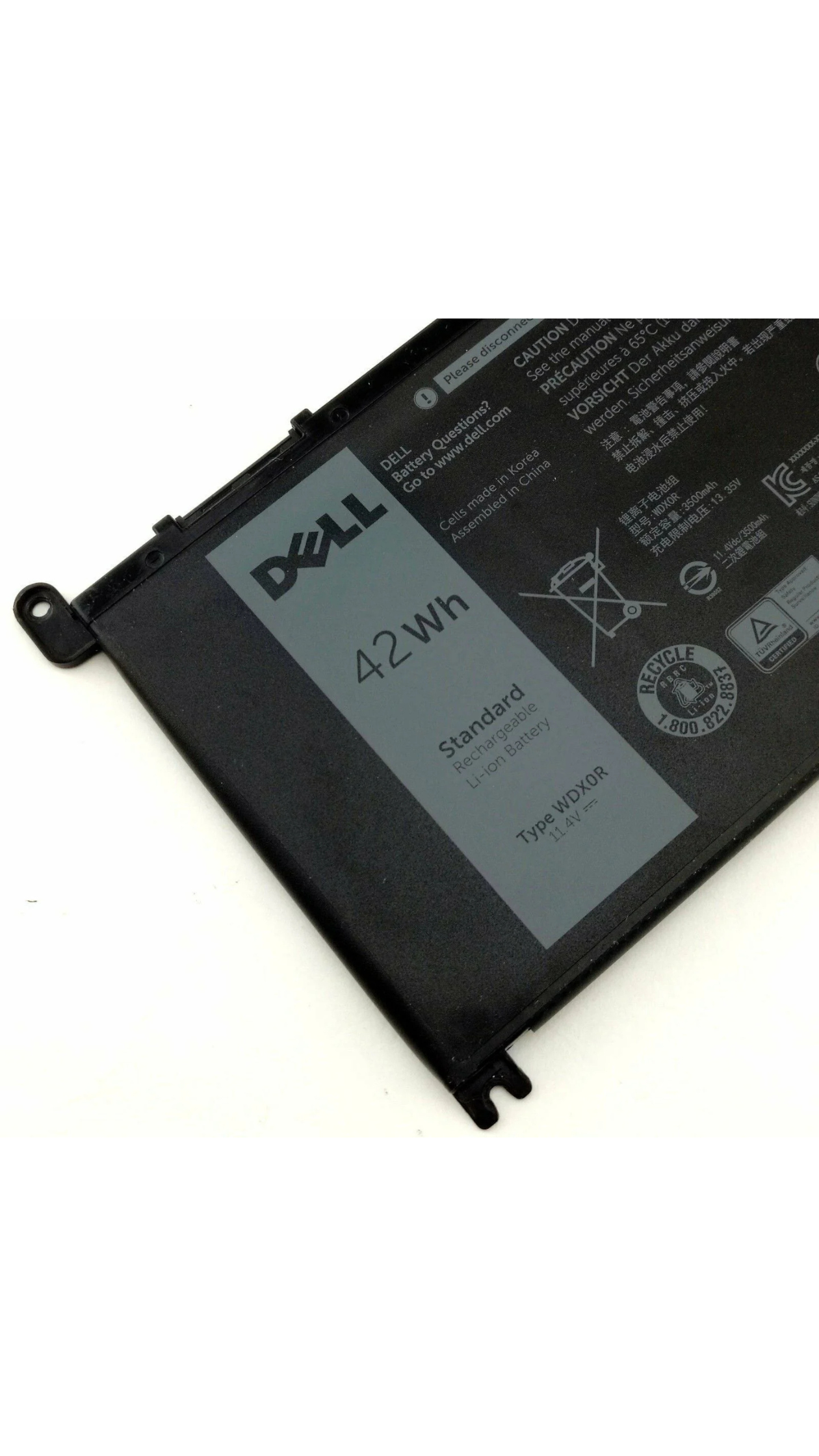 Original Dell Inspiron 13 WDXOR P75G001 P69G P69G001 P66F001 7579 7569 P58F and Inspiron 17 5765 5767 42Wh 4-cell 11.4V Battery OneCart