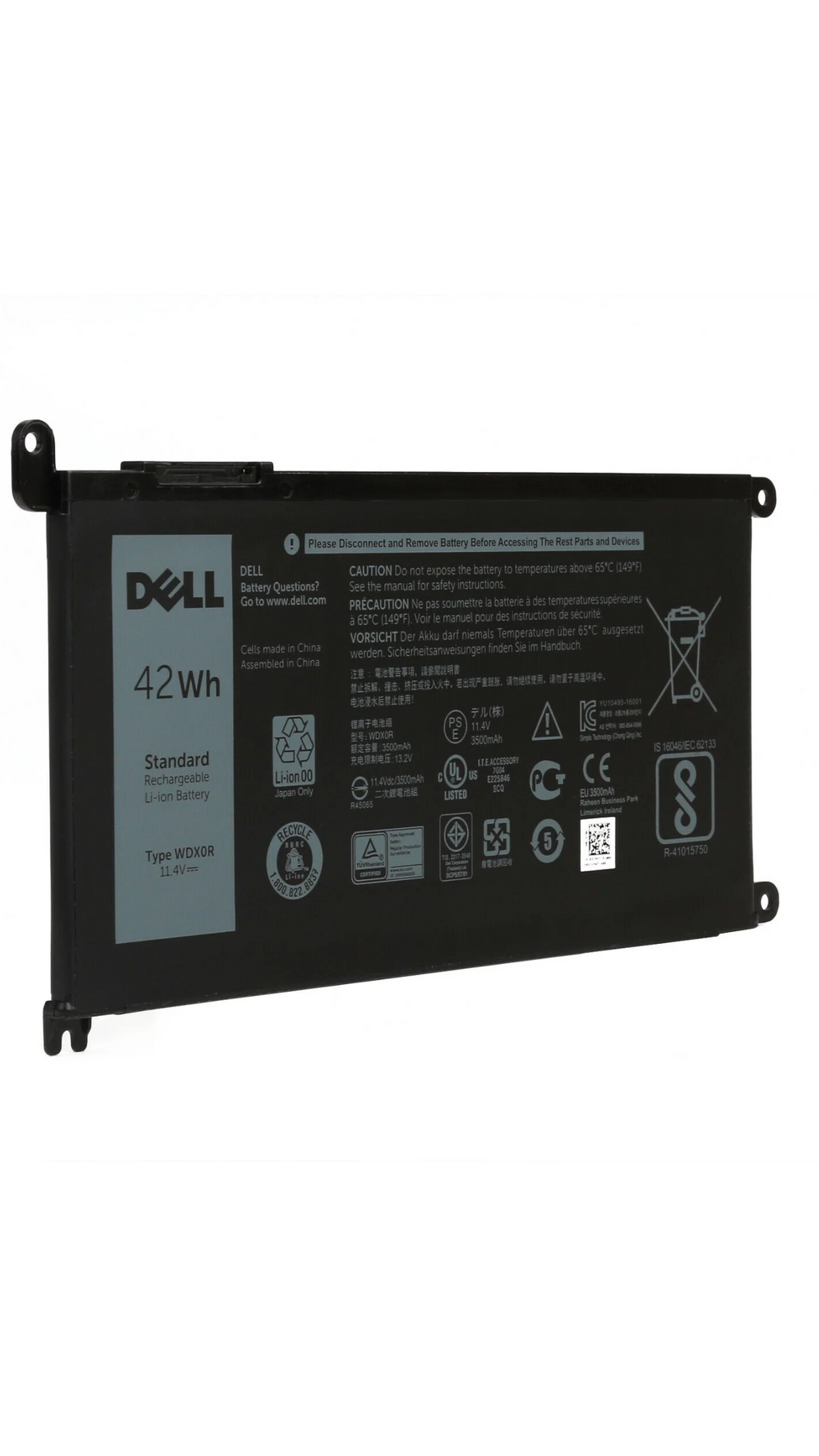 Original WDX0R Dell Inspiron 13 7368 42Wh Laptop Battery OneCart