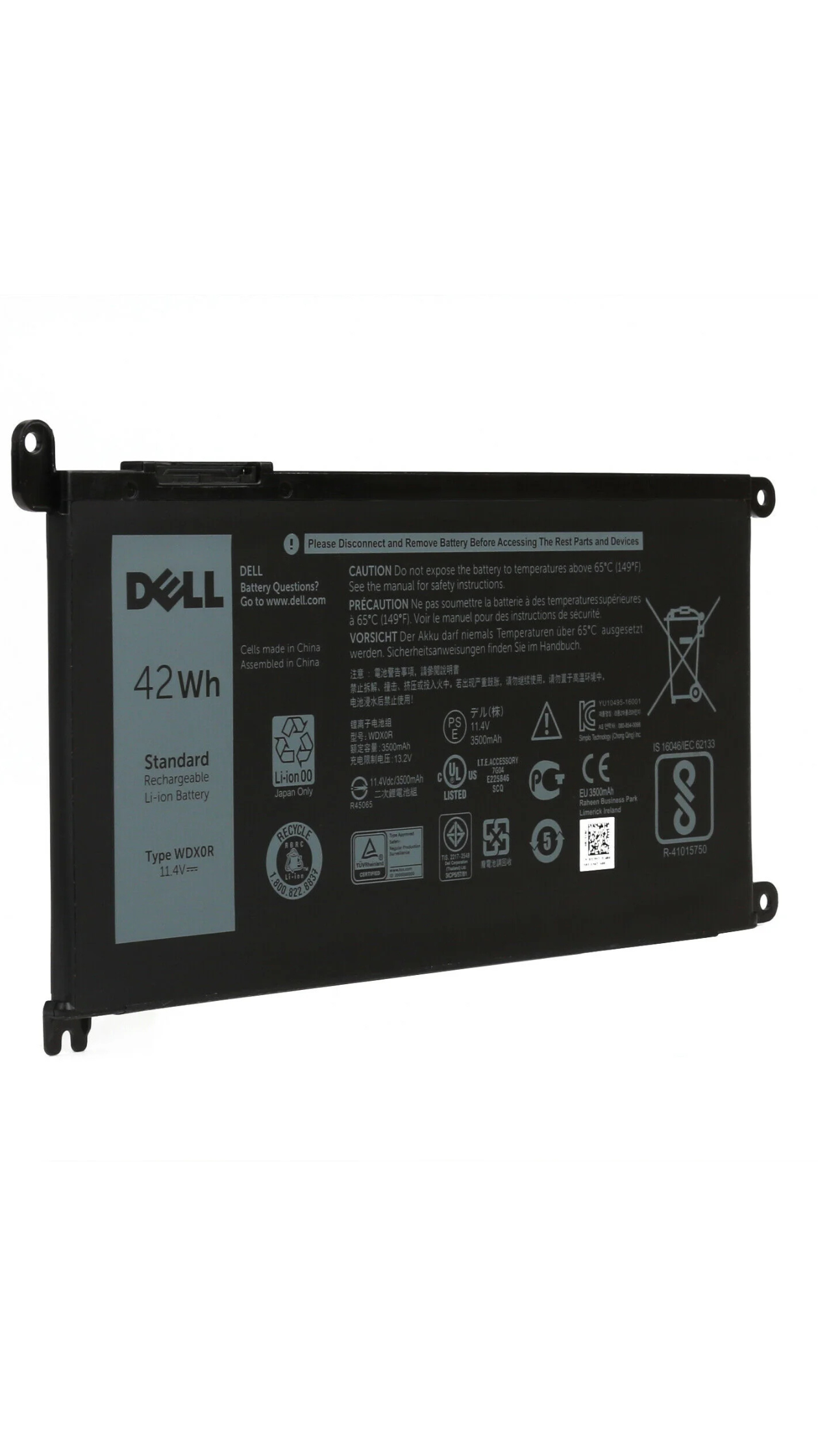 Original WDX0R Dell Inspiron 13 7368 42Wh Laptop Battery OneCart