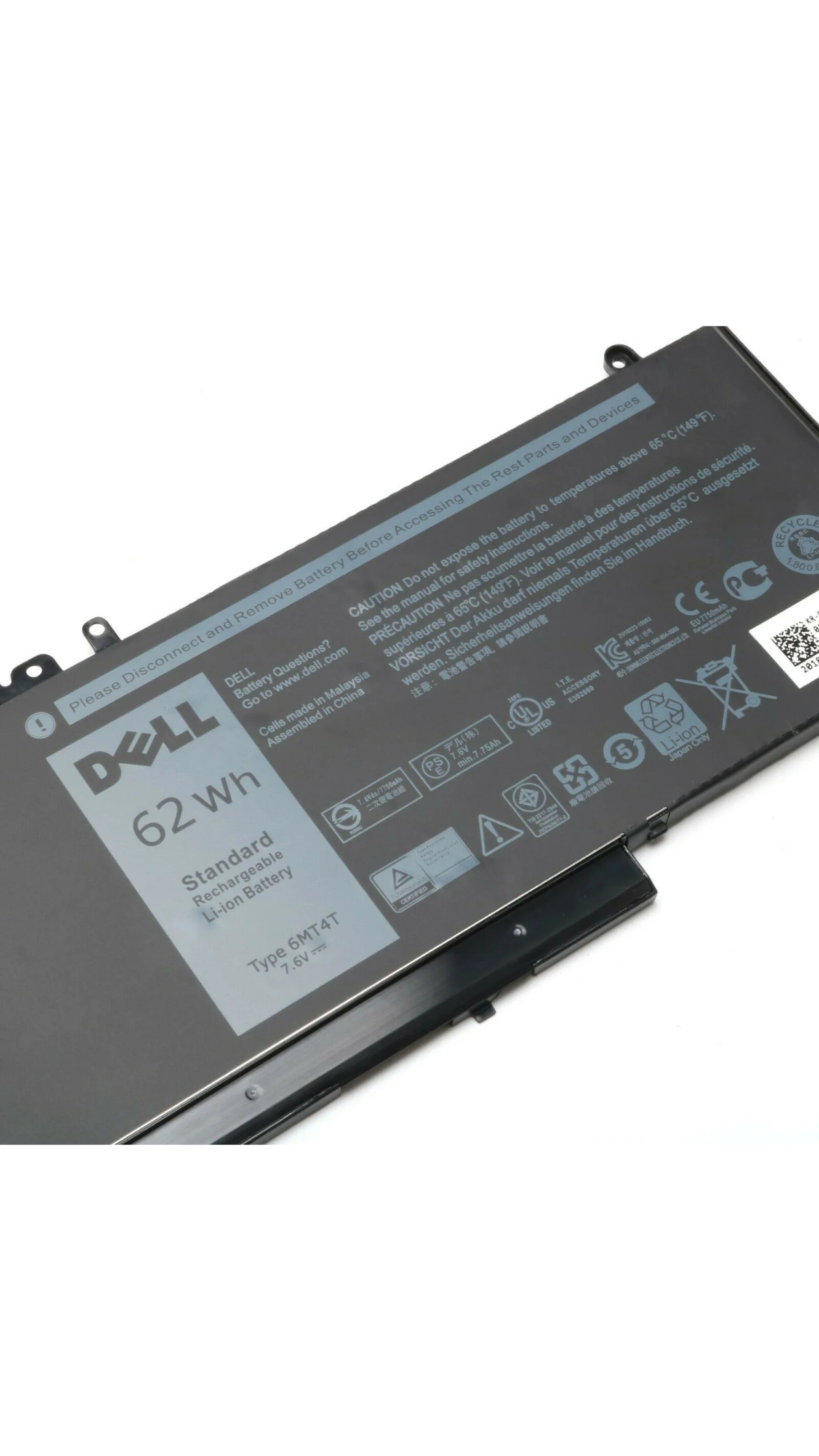 Original Dell Latitude E5470 4-cell 62Wh Laptop Battery - 6MT4T OneCart