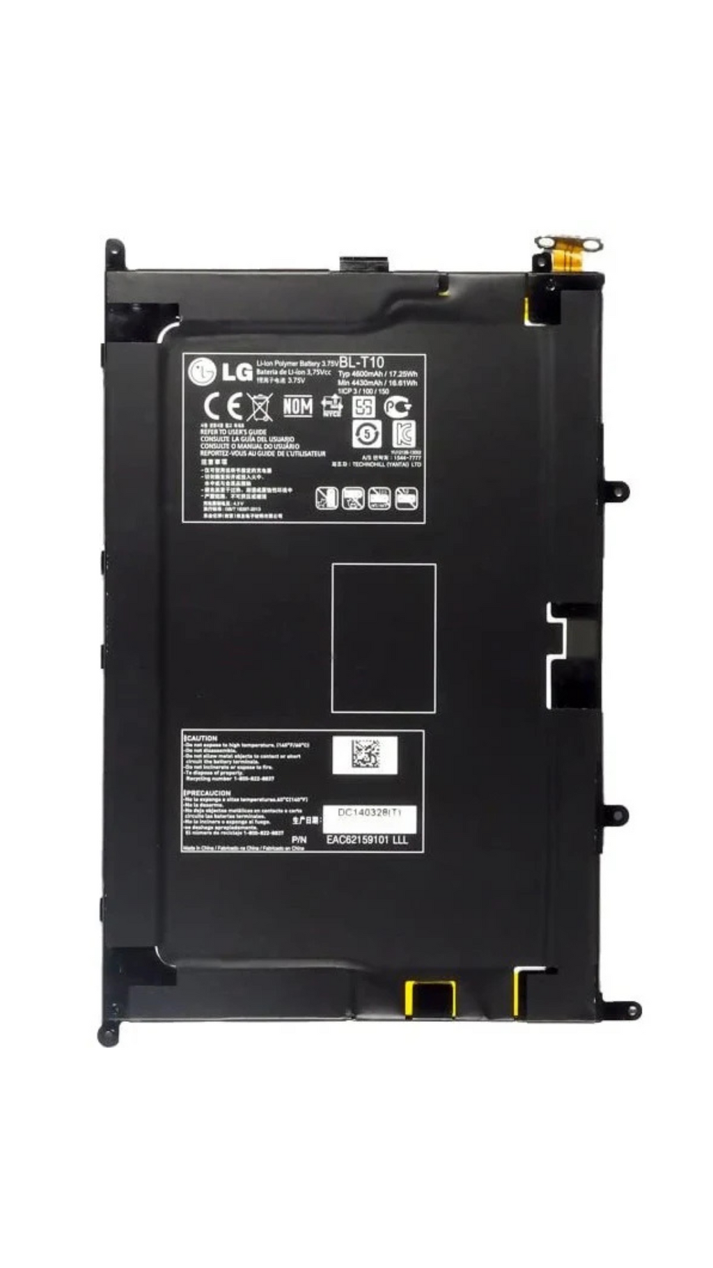 Genuine LG G Pad 8.3 in Table V500 VK810 BL T10 3.75V 17.25Wh 4600mAh BL-T10 Laptop Battery OneCart