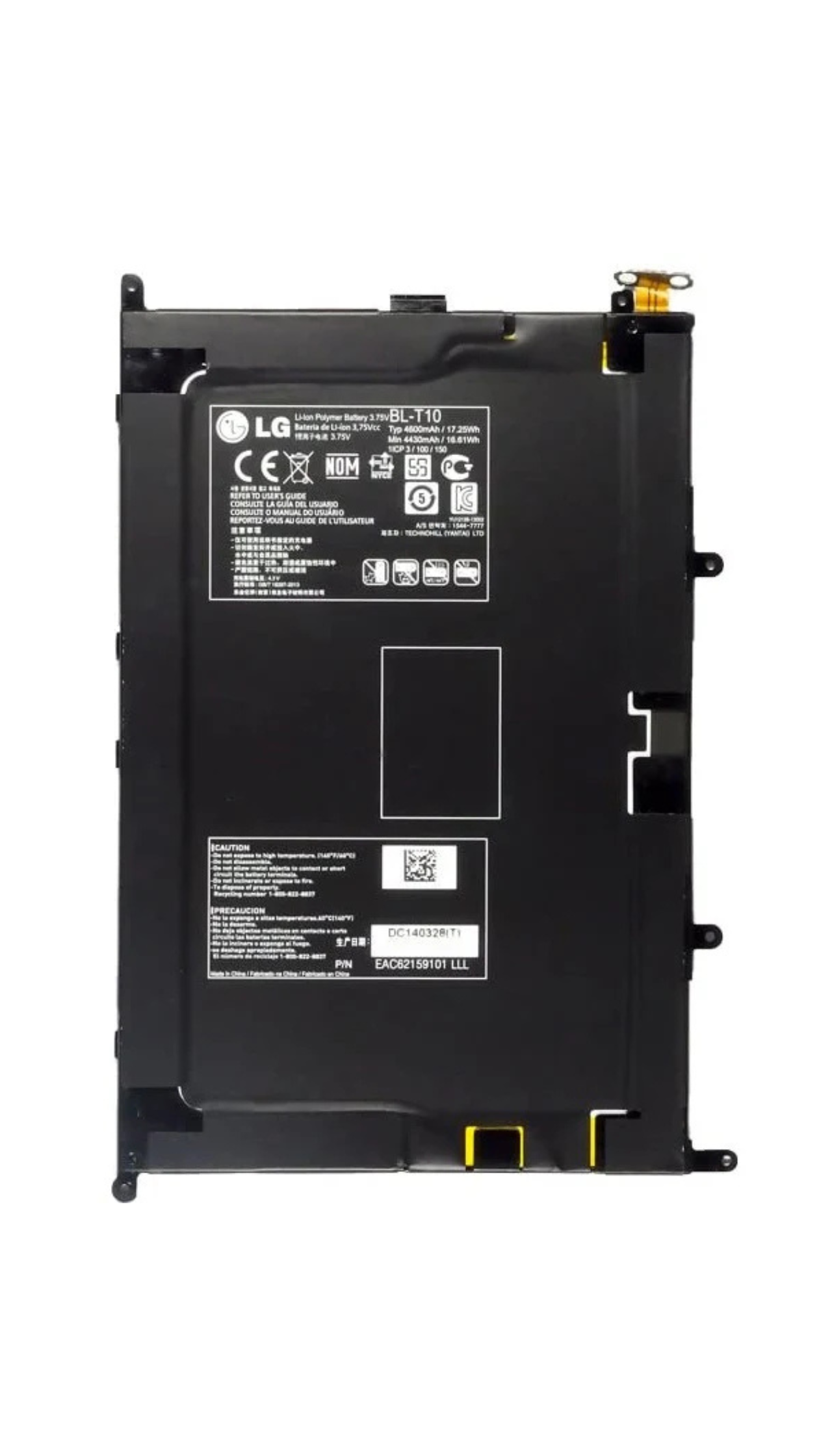 Genuine LG G Pad 8.3 in Table V500 VK810 BL T10 3.75V 17.25Wh 4600mAh BL-T10 Laptop Battery OneCart