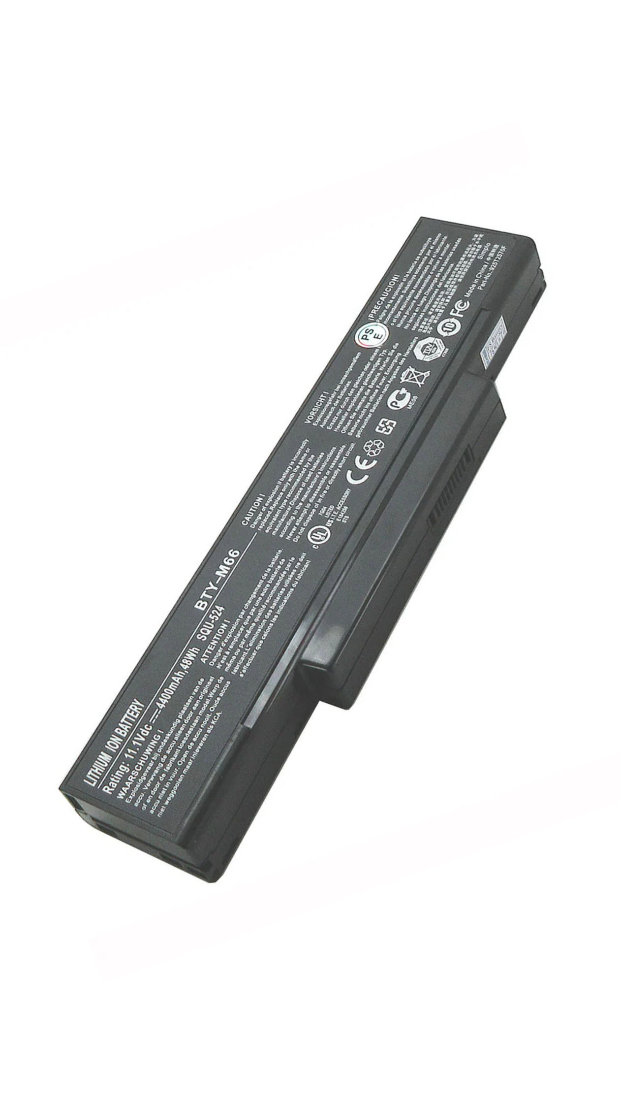 BTY-M66 MSI CLEVO Advent 5401,Advent 7093,Advent 7107,Advent 7111,Advent 8315,ERC430 Laptop Battery OneCart