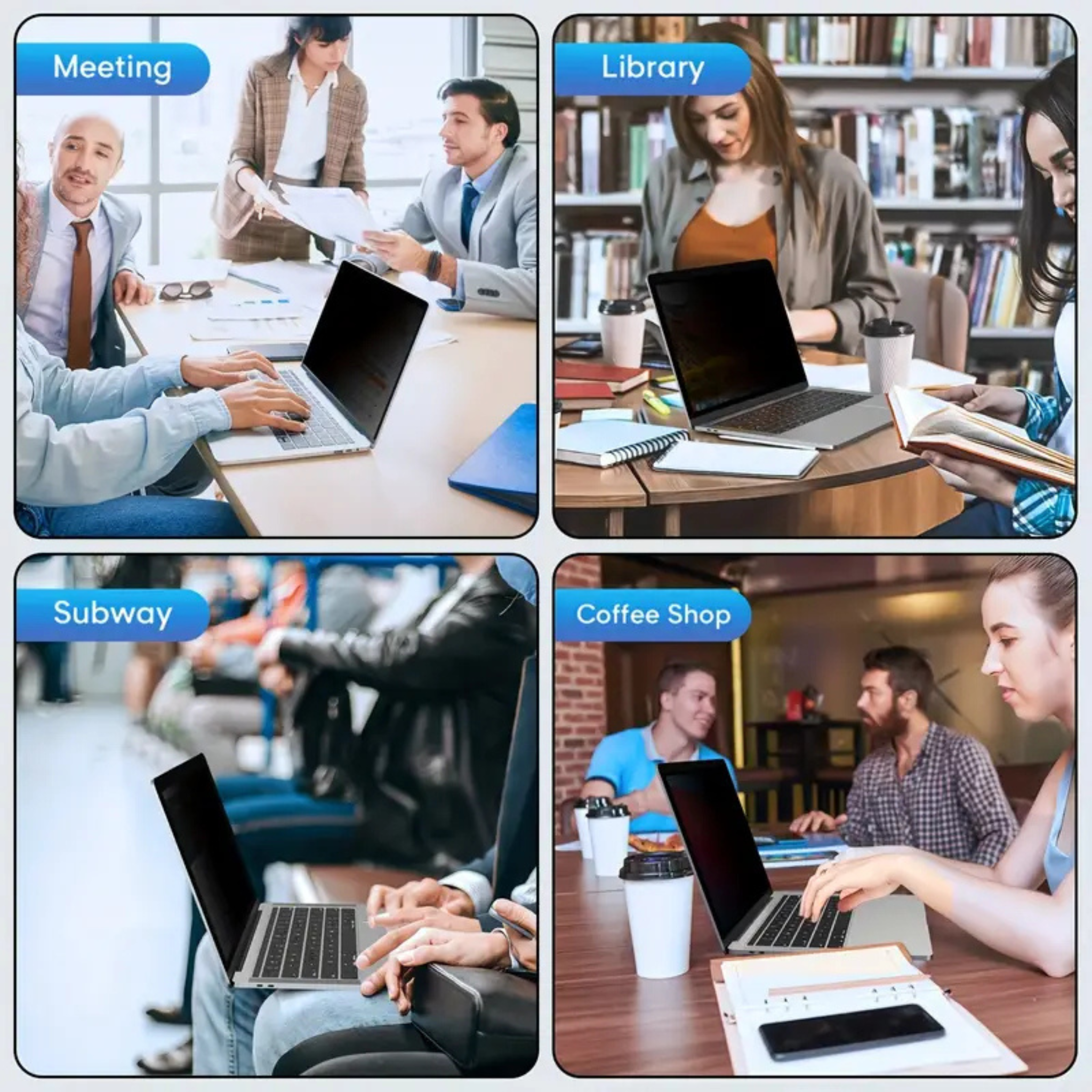 15.6 Inch Laptop Privacy Screen Filter for 16:9 Widescreen Display&nbsp;Computer Monitor Privacy and Anti-Glare Protector OneCart