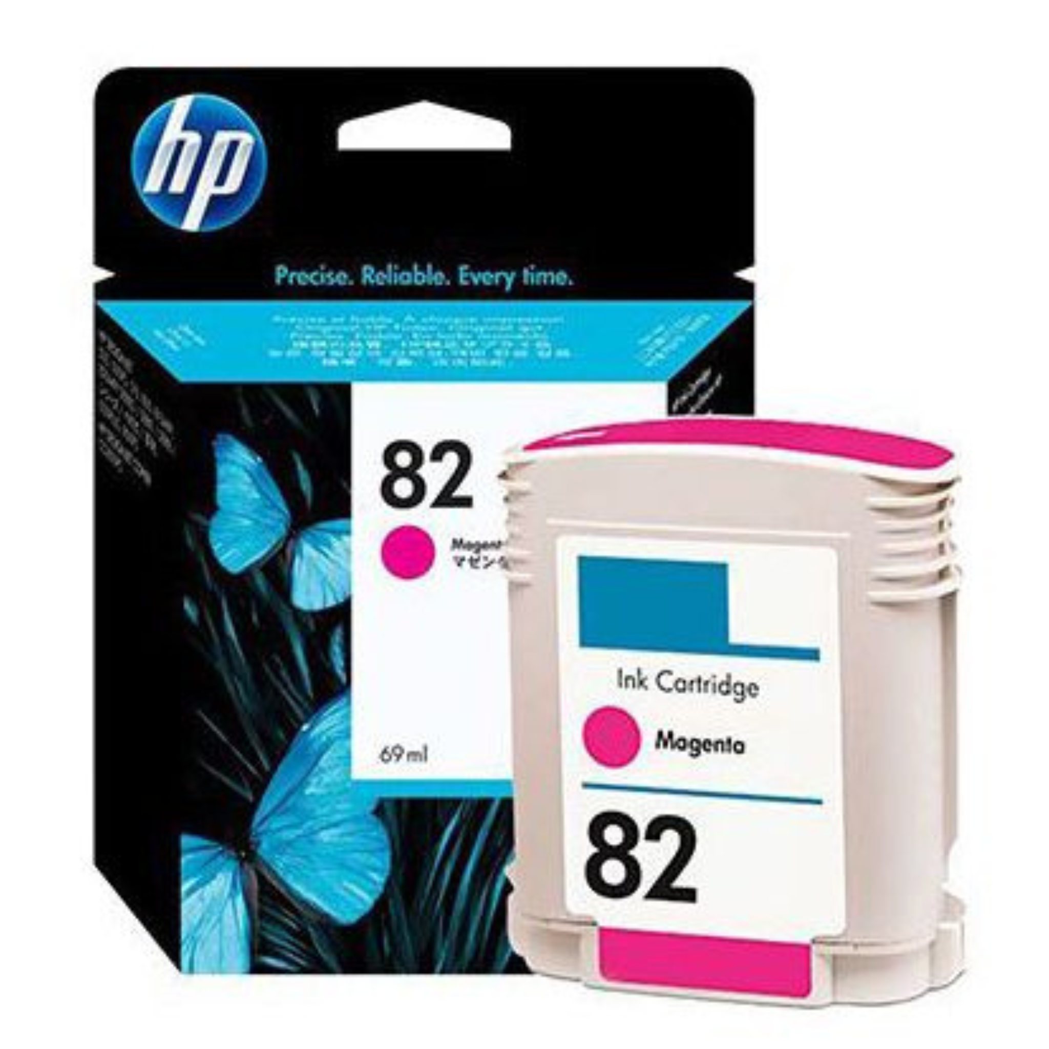 HP 82 Ink Cartridges High-Yield Original Ink for HP DesignJet Printers | Compatible with HP DesignJet 500, 510, 800 Series Available in Black, Cyan, Magenta, and Yellow for Sharp, Professional Prints Magenta OneCart