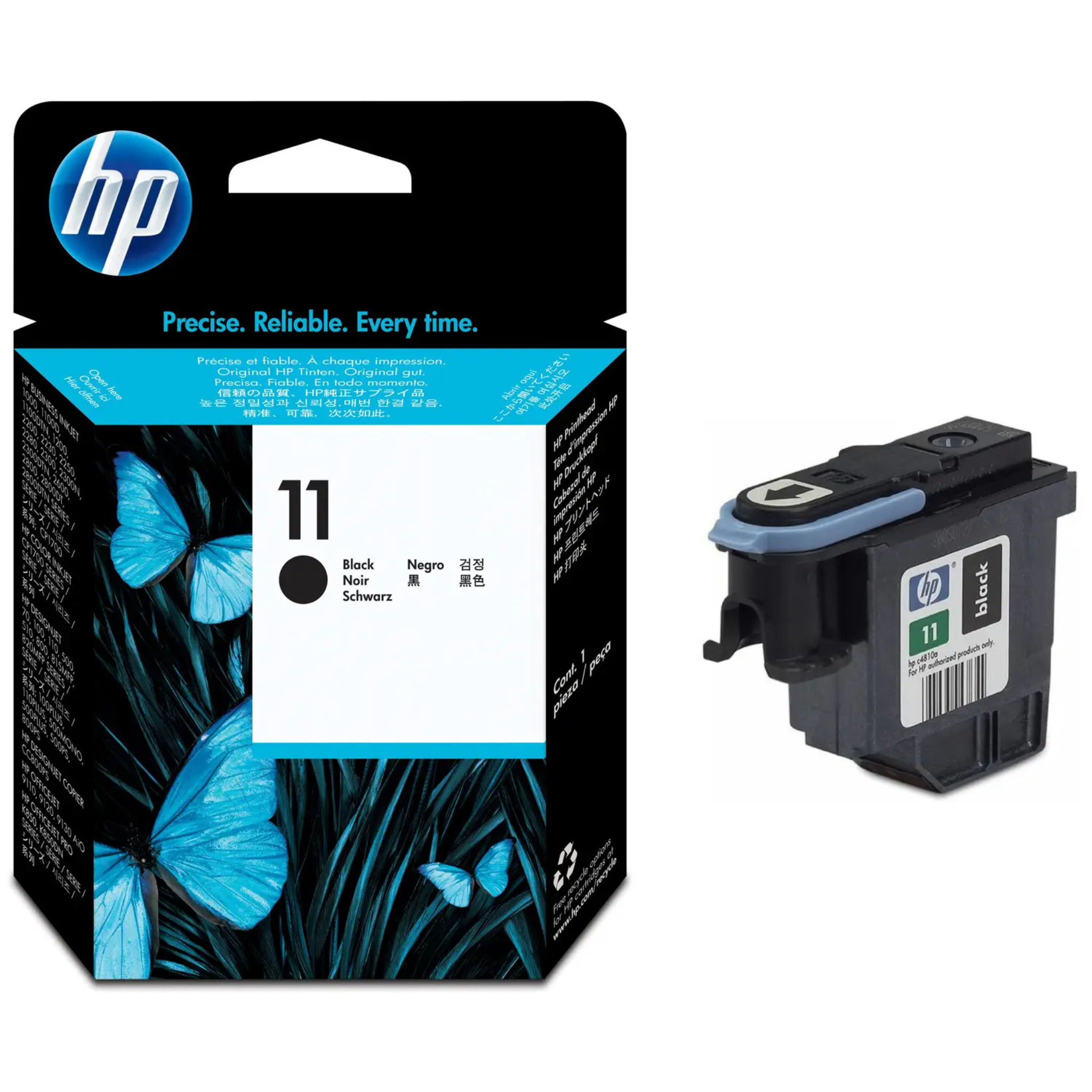 HP 11 Printhead Black (C4810A) | Cyan (C4811A) | Magenta (C4812A) | Yellow (C4813A) Original HP Printhead for DesignJet and Business Inkjet Printers Black OneCart
