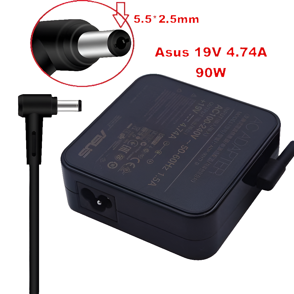 Original Asus 90W Asus Laptop Charger for Asus VivoBook S400CA-UH51, UX310, UX31A, A555LB-XX411T ADP-90YD B JS Bazar