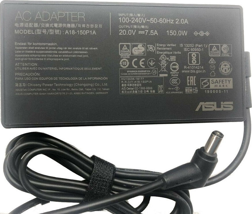 150W Asus Laptop Charger for Asus ROG G531GT-BI7N6, TUF Gaming A15 FA506IU-HN148T, ADP-150CH B (20V, 7.5A) JS Bazar
