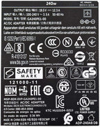 240W Dell Laptop charger for Dell Alienware M15x M17x/M17x R2/M17x R3 PA-9E J211H J938H Y044M 19.5V 12.3A Laptop Charger JS Bazar