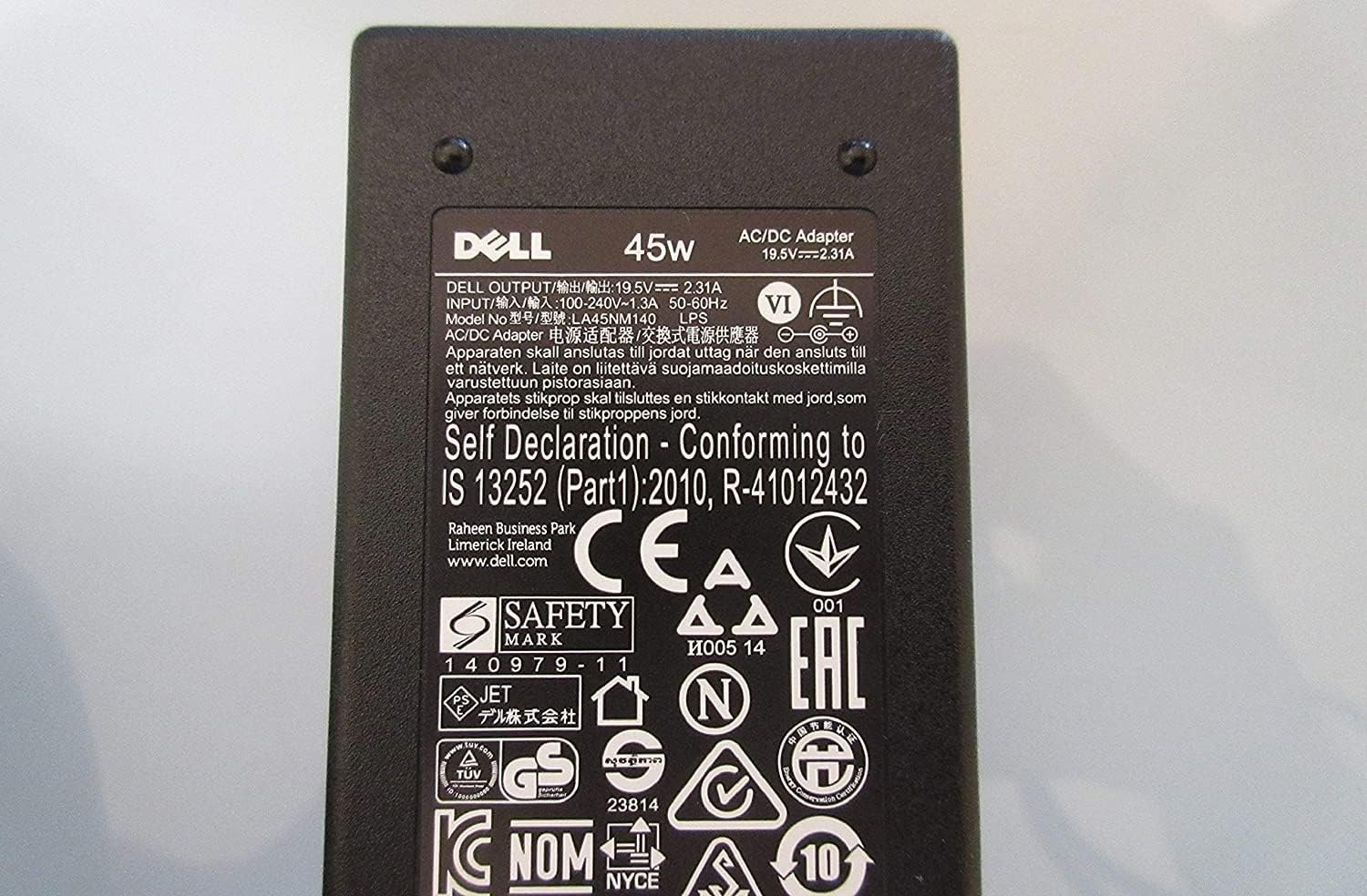 Dell 45W AC Power Original Adapter for Dell XPS 12/13/13 MLK/ 12 ULT Laptops (M7HW7) Laptop Charger JS Bazar