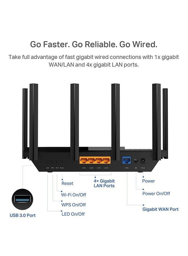 TP-Link AX5400 WiFi 6 Router (Archer AX73)- Dual Band Gigabit Wireless Internet Router, High-Speed ax Router for Streaming, Long Range Coverage