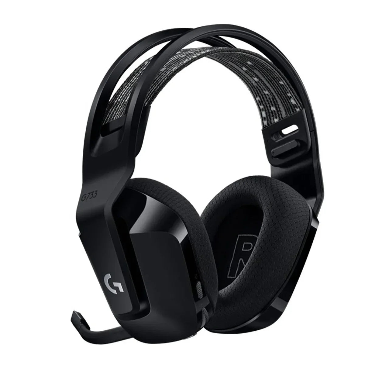 Logitech G733 LightSpeed Wireless RGB Gaming Headset, DTS Headphone:X 2.0, 16.8 Million RGB Colors, Lightweight Comfort, White | 981-000883 black OneCart