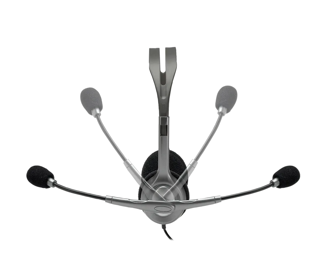 Logitech H110 Stereo Headset – Grey | Lightweight On-Ear Headphones with Adjustable Boom Microphone, Dual 3.5mm Audio Jacks, Clear Stereo Sound for PC, Laptop & Desktop OneCart