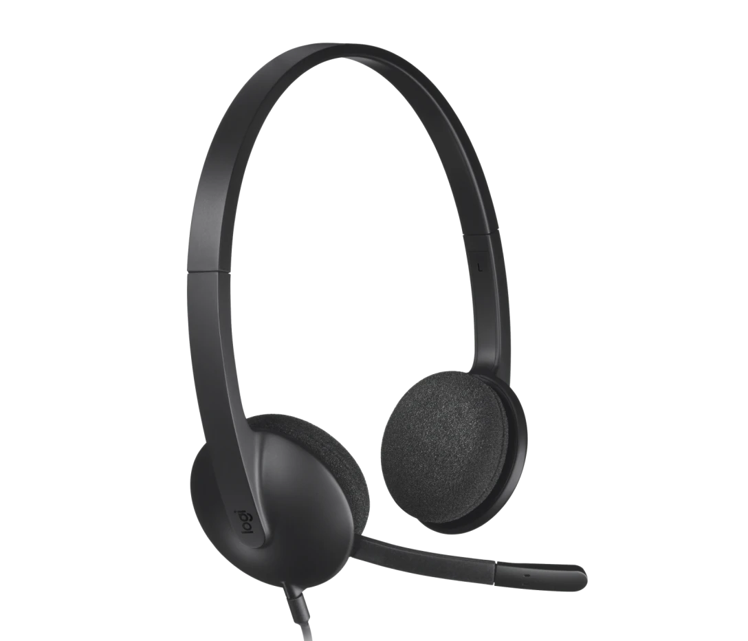 Logitech H340 Wired USB Headset | Stereo Headphones with Noise-Cancelling Microphone, Plug-and-Play USB Connection for PC, Mac&nbsp;and Laptop – Black | 981-000507 / 981-000475 OneCart