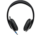 Logitech H540 Wired Stereo Headset with Noise-Cancelling Microphone, USB, On-Ear Controls, Mute Indicator, Compatible with PC/Mac/Laptop | Black OneCart