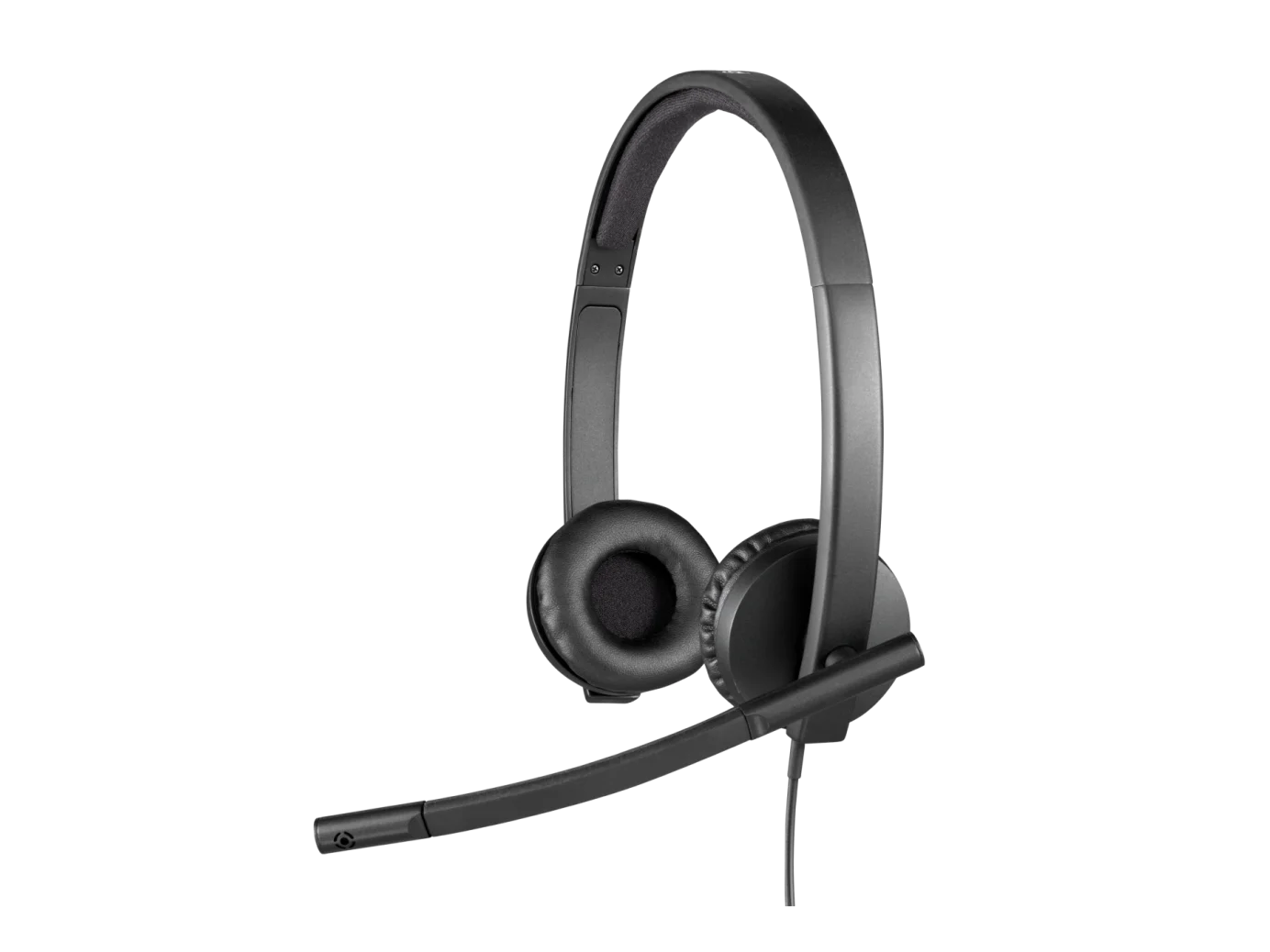 Logitech H570e USB Stereo Headphones, 30mm Drivers, 1.9m Cable, Plug-and-Play, Noise-Reducing Microphone | Black | 981-000575 OneCart