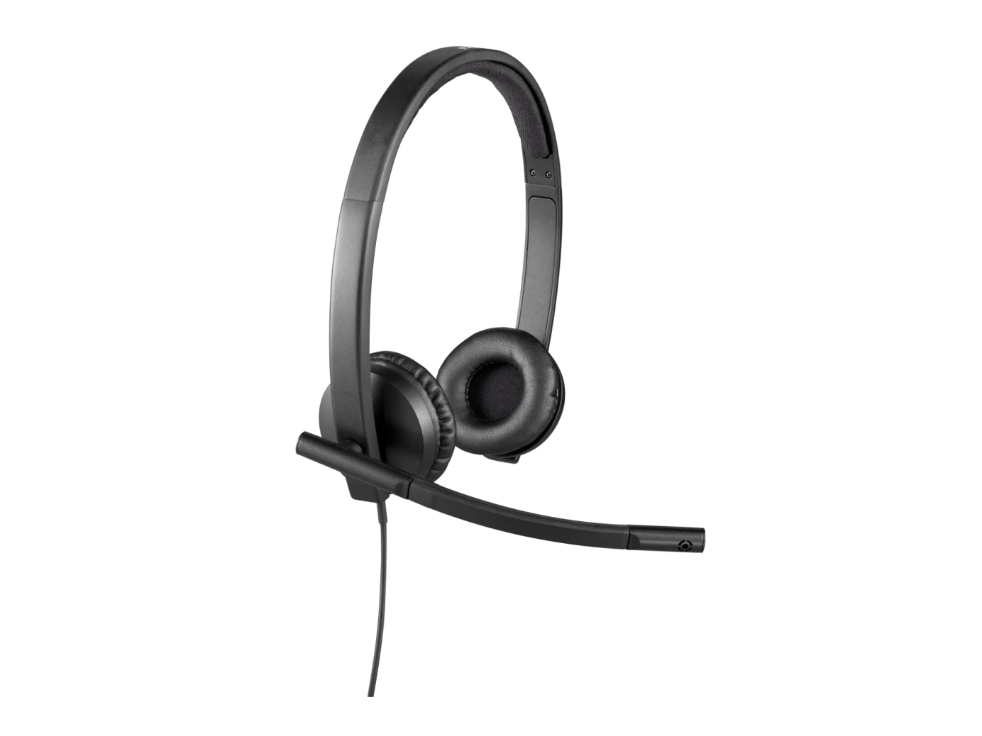 Logitech H570e USB Stereo Headphones, 30mm Drivers, 1.9m Cable, Plug-and-Play, Noise-Reducing Microphone | Black | 981-000575 OneCart