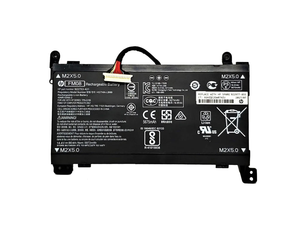 Original FM08 HP Omen 17-an014ng HSTNN-LB8B 922753-421 922977-855 Series 16 Cables Laptop Battery OneCart