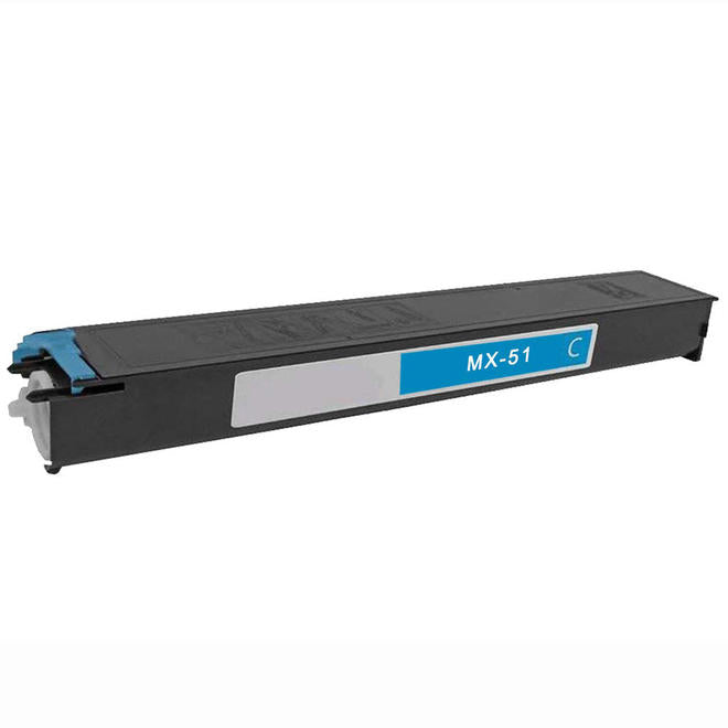 Sharp MX-51NTCA Cyan Toner Cartridge for MX-4110N, MX-4111N, MX-5110N, MX-5111N | MX-51NTCA
