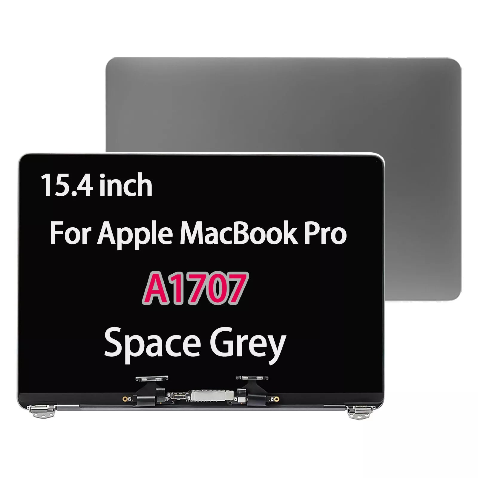 MacBook Pro Retina 15" A1707 (2016–2017) Replacement LCD Screen Assembly – Silver | Compatible with EMC 3072 / 3162, High-Resolution Retina Display, Complete Top Assembly with Backlight and Camera Support OneCart