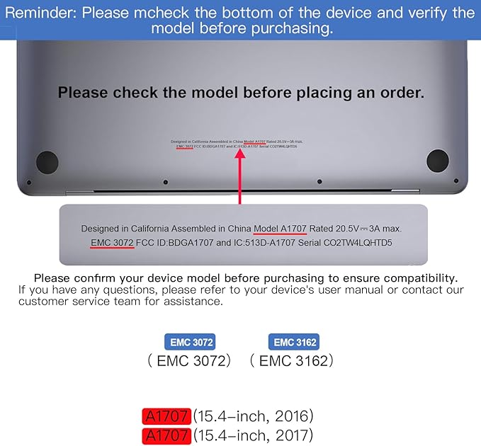 MacBook Pro Retina 15" A1707 (2016–2017) Replacement LCD Screen Assembly – Silver | Compatible with EMC 3072 / 3162, High-Resolution Retina Display, Complete Top Assembly with Backlight and Camera Support OneCart