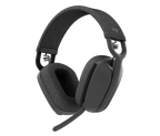 Logitech Zone Vibe 100 Lightweight Wireless Over-Ear Headphones, Noise-Cancelling Microphone, Advanced Multipoint Bluetooth, Teams/Zoom/Google Meet Compatible | Graphite OneCart